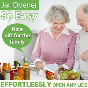 Abridor de Tarros Manual de Plástico al por Mayor para Exportación, Ahorrador de Esfuerzo, con Asa, Portátil, 2 en 1, para Tapas de Botella - Product Image 2