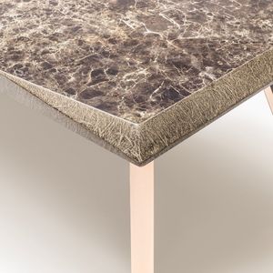 Juego de Comedor Moderno Minimalista de 6 Piezas con Estructura Metálica y Tablero de Madera, Muebles Duraderos para el Hogar - Product Image 6