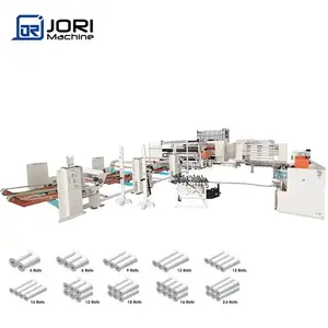400m/min Spanish Packing Machine Non Stop Toilet Tissue Paper and Kitchen Towel Paper Rolls Converting Manufacturing Machine