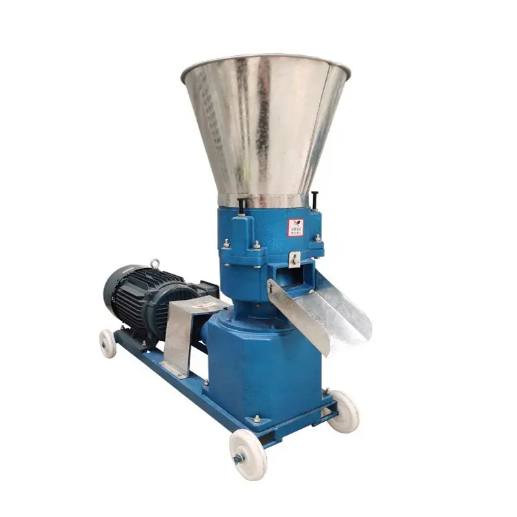 Động cơ diesel mô hình thức ăn granulator cỏ Ngô rơm bột pelleting gà vịt lợn cừu nhỏ thức ăn granulator