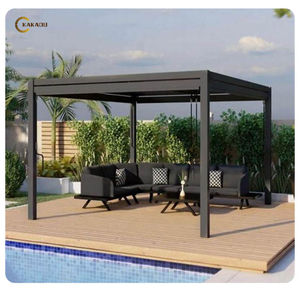 Pérgola de aluminio con lamas para jardín, terraza o patio, impermeable. - Product Image 2