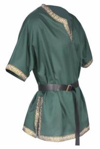 Costume de guerrier chevalier médiéval unisexe, tunique verte, chevalier normand, tresse viking, pirate, saisson, film TV, LARP, déguisement - Product Image 6