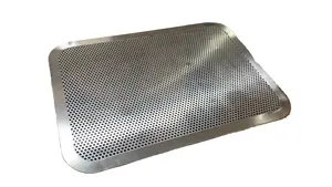 Stainless Steel 304/201 Mesh Plate Guardrail Baffle With Surface Wire Drawing Process For Sheet Metal Fabrication