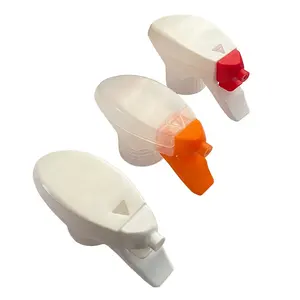 28/410白色透明橙色透明全塑料泡沫扳机喷雾器，用于清洁剂和擦洗