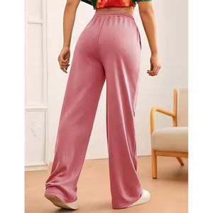 กางเกงวอร์มผ้าฟลีซและเทอร์รี่คอตตอนทรงหลวมสำหรับผู้หญิง - Product Image 3