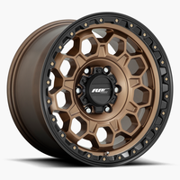 Jantes tout-terrain Roc Custom Simulated Beadlock 5x114.3 Concave 4x4, jantes tout-terrain 17 pouces pour Toyota RAV4 TRD