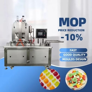 Ligne de production de machines de dépose de bonbons durs à prix d'usine pour gelée de pectine, bonbons gélifiés vitaminés, sucettes, sucettes au gingembre et autres produits alimentaires - Product Image 1