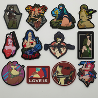 Badge tactique 3D en PVC gaufré de haute qualité, appliqué pour sacs et accessoires vestimentaires, fixation uniquement par le côté à crochet