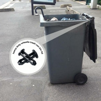 Verrou de poubelle à roulettes anti-animaux durable, prix de gros usine pour la gestion des déchets résidentiels