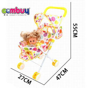 Jouet poussette pour bébé, chariot en fer de 12 pouces, boisson d'eau, pierreries - Product Image 5