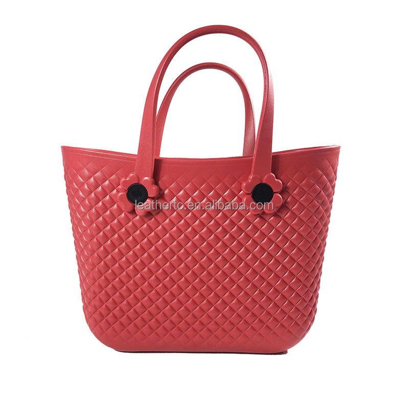 bolsa de playa de plástico con agujeros elegante para estilos