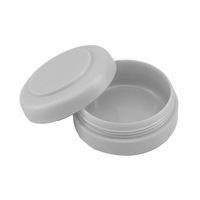 Boîte en plastique PP de 35 ml, petite boîte ronde écologique vide pour ranger les tampons dissolvants pour vernis à ongles, accessoires pour ongles