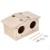Vente en gros d'usine Nids d'oiseaux en bois Boîtes de reproduction pour perroquets Cages de reproduction pour oiseaux Maisons d'oiseaux en bois