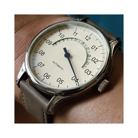 Montres en acier à mouvement mécanique Sellita, personnalisées en usine, en lots de modèles uniques et similaires à cadran unique, pour la marque des clients