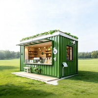 Maison conteneur de luxe respirante et pliable, moderne et minimaliste, prête à l'emploi, pour bureau à domicile, résidence familiale, entrepôt ou villa