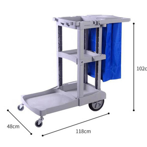 <span class=keywords><strong>Chariot</strong></span> de <span class=keywords><strong>nettoyage</strong></span> multifonctionnel en plastique avec rangement fermé pour l'<span class=keywords><strong>entretien</strong></span> des chambres <span class=keywords><strong>d</strong></span>'hôtel et des propriétés - Product Image 3