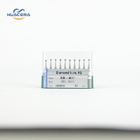 Fraises orthodontiques de haute qualité BR-40C consommables de fraises diamantées dentaires avec mèches de routeur à pointe en carbure de sécurité avancée par Huacera