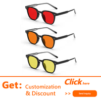 Monture optique classique TR90, verres jaunes orange, lunettes de créateur personnalisées, anti-lumière bleue, pour hommes et femmes