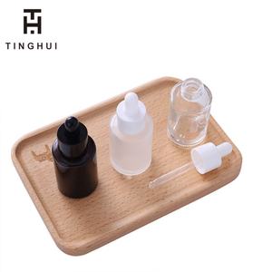 ขวดแก้วใสขุ่นสีเหลืองอำพันทรงแบนขนาด 20 มล. 30 มล. 50 มล. 60 มล. 80 มล. สำหรับบรรจุเซรั่มน้ำมันหอมระเหย พร้อมหลอดหยด ลดราคาพิเศษ - Product Image 4