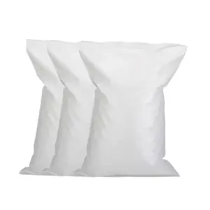 Sacchetto di riso di grano di grano di imballaggio tessuto pp a strato singolo stampato personalizzato 20kg 25kg zigzag