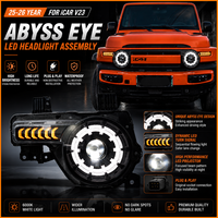Pour Chery ICAR V23 : Ensemble de phares Full LED Abyss Eye avec lentille de projecteur et DRL, modèle 2025-2026, Plug & Play, Halo Séquentiel