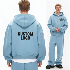 Felpa con Cappuccio Termica con Doppia Cerniera, Tessuto Tecnico, Stile <span class=keywords><strong>Hip</strong></span> <span class=keywords><strong>Hop</strong></span>, per Sport all'Aperto e Streetwear - Product Image 2