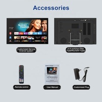 Téléviseur LED intelligent portable AG 14-20 pouces HDTV avec Android, compatible HD, alimentation 12V DC, batterie rechargeable pour le camping et l'utilisation en extérieur dans les camions