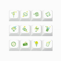 Aflion Keycap XDA Personnalisable DIY en PBT Durable 1X pour Clavier Mécanique, Sublimation par Teinture, Compatible Switch MX, Gaming, ANSI/ISO