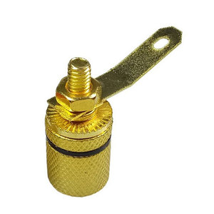 Gold Plated Banana Plug Black 4mm Audio Connector For <b>Speaker</b> <b>Wire</b> - Product Image 1