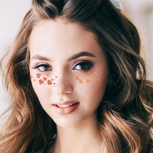 Metallic Freckle Face <b>Tattoo</b> Sticker Gold Silver Rose Gold Waterproof Temporary Makeup Patch for Party Festival Use - Product Image 5