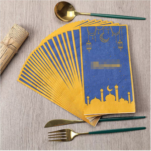 Ramadan Themed Printed Napkins Rectangle Medium Size Disposable Party Supplies for Holiday Celebration - Product Image 2