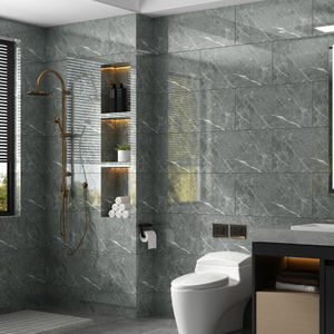 Waterproof Hotel PVC Kitchen Foam Wall <strong>Tiles</strong> <strong>Sticker</strong> Marble Texture <strong>Bathroom</strong> Peel and Stick Ceramic Look Wallpaper 30*60cm - Product Image 1