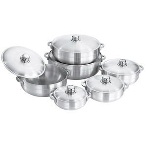 Batterie de Cuisine Classique en Aluminium de Haute Qualité, 12 Pièces, Prix Abordable, Casseroles Moulées Sous Pression, Poêles à Frire et Marmites Géantes en Aluminium Forgé - Product Image 6