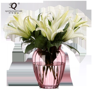 <span class=keywords><strong>Vaso</strong></span> <span class=keywords><strong>in</strong></span> Vetro Colorato Stile Europeo Retrò e Moderno per Tavolo, Soggiorno, <span class=keywords><strong>Fiori</strong></span> Secchi, <span class=keywords><strong>Fiori</strong></span> Freschi, Bambù Portafortuna - Product Image 6