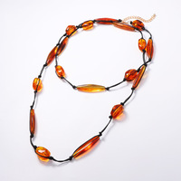 Kalung Choker Liontin Cabang Karang Merah OEM/ODM Perhiasan Fashion, Kalung Kerah Logam Emas, Kalung Kerah Wanita, Kalung Merah