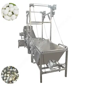 Máquina descascaradora de huevos de codorniz completamente automática, máquina peladora para romper huevos duros, cepillo para lavar huevos/huevos de ganso