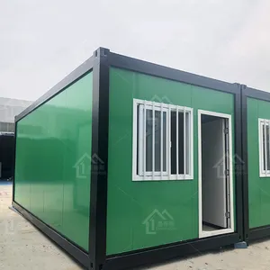 20ft Luxury Prefab Homes Customized Colorful Green Color Prefab Container for Sales
