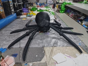 Decoración <span class=keywords><strong>de</strong></span> Halloween Personalizada, Modelo <span class=keywords><strong>de</strong></span> Araña Negra Inflable Gigante para <span class=keywords><strong>Casa</strong></span> Embrujada - Product Image 6