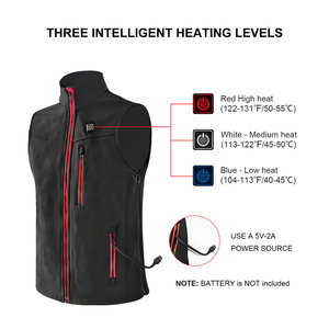 <span class=keywords><strong>Chaleco</strong></span> a prueba de viento con batería Usb 5V <span class=keywords><strong>Chaleco</strong></span> de motocicleta con calefacción eléctrica para montar en invierno - Product Image 3