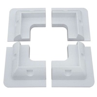 Support de montage de panneau solaire pour camping-cars, yachts, fourgonnettes - Fixation plate photovoltaïque en plastique sans perçage requis