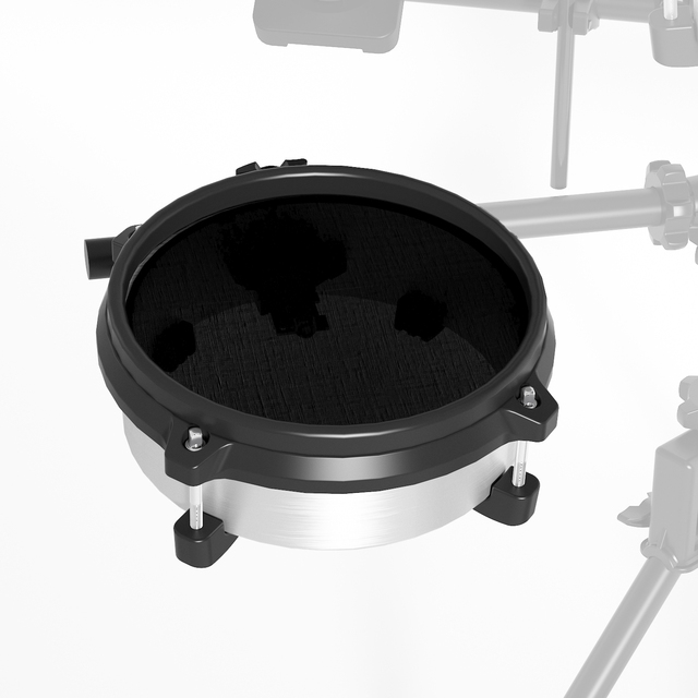 8-Inch Wooden Drum Pad with Mesh Head for Electronic Drum Parts