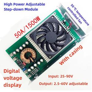 1500W 50A haute puissance DC-DC convertisseur abaisseur réglable 25-90V à 60V 48V 36V 24V 21V <span class=keywords><strong>12V</strong></span> régulateur <span class=keywords><strong>de</strong></span> <span class=keywords><strong>tension</strong></span> d'alimentation - Product Image 3