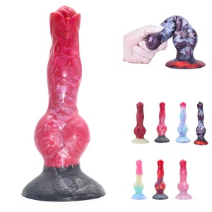 NNSX Big Knot <b>Dildo</b> Realistic Dog Wolf Penis for Vaginal Anal Plug Butt Plug Knotted <b>Dildo</b> Sex Toys Silicone Cock for Women Men - Product Image 1