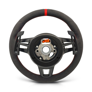 พร้อมแป้นเปลี่ยนเกียร์แม่เหล็กพวงมาลัยสำหรับ <span class=keywords><strong>Porsche</strong></span> GT <span class=keywords><strong>Cayenne</strong></span> 911 981 <span class=keywords><strong>GTS</strong></span> 957 Cayman 991 Carrera Boxster 987 981 - Product Image 2