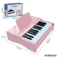 Girl Gift Items pink 25 Keys Electronic Music Instrument Toy Wooden Keyboard Piano Children Kids Indoor Playing on Sale