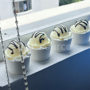 ถ้วยไอศกรีมวานิลลาขนาดเล็กน่ารัก 1 ชิ้น ของเล่นตักไอศกรีมสีชมพู ของเล่นเสริมสร้างสมาธิ ของขวัญ ของตกแต่ง ไอศกรีมซอฟต์เสิร์ฟ ของเล่นเสริมจินตนาการ - Product Image 5