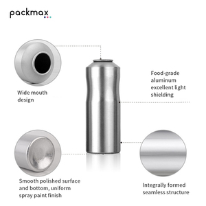 200ml Tapered Shoulder Waist Aluminum Aerosol Can for Toner Perfume <b>Sunscreen</b> - Empty Refillable Spray Bottle - Product Image 3