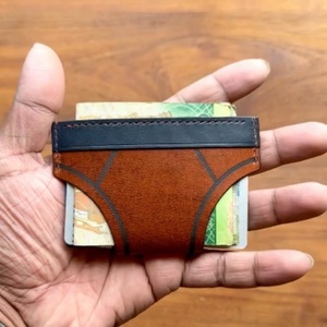 Luxury Slim Metallic Leather Business <b>Card</b> <b>Holder</b> with RFID Protection and Custom Logo in the Shape of Underwear - Product Image 2