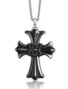 Colgante de Plata S925 con Piedra de Jadeíta Natural Genuina de Grado A, Forma de Fénix y Estrella de Seis Puntas, Clásico para Moda - Product Image 2