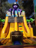 Super pirata inflable Combo divertido castillo hinchable juego con tobogán Combo niños adultos fiesta comercial inflable parque de atracciones